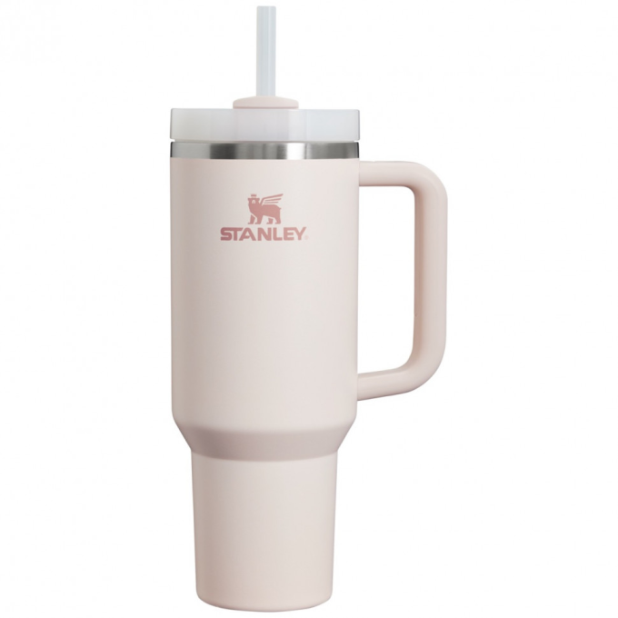 Термокружка Stanley Quencher H2.0 1,18 л с трубочкой (10-11913-089), розовая